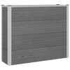 vidaXL Jardini&egrave;re sur&eacute;lev&eacute;e Gris 100 x 30 x 82 cm WPC et Aluminium