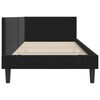 vidaXL Cadre de lit d'angle Noir 90 cm x 200 cm VeloursetContreplaqu&eacute;