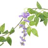 vidaXL Guirlandes de fleurs 6 pcs violet 200 cm
