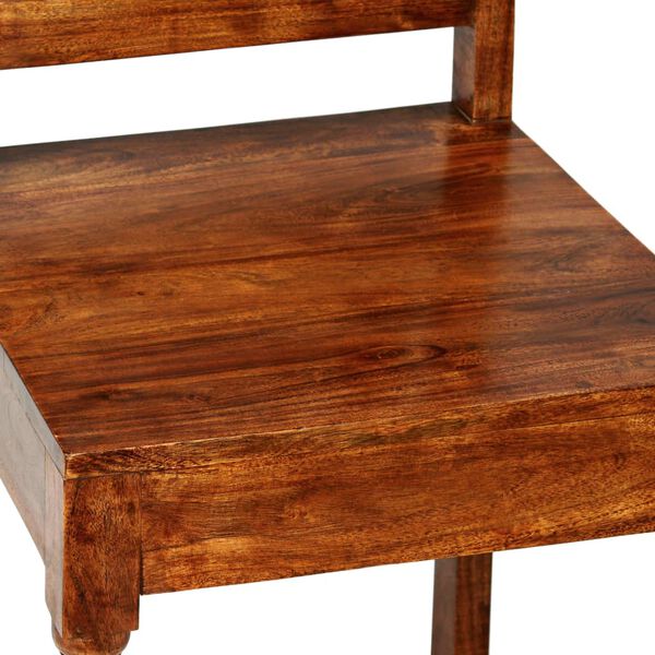 vidaXL Ensemble de tables &agrave; manger 7 pcs bois d&rsquo;acacia massif