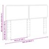 vidaXL T&ecirc;te de lit Ch&ecirc;ne noir 90 cm Bois d'ing&eacute;nierie