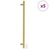 vidaXL Poign&eacute;es d'armoire 5 pcs dor&eacute; 480 mm acier inoxydable