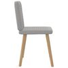 vidaXL Chaises &agrave; manger lot de 4 gris nuage tissu