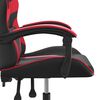 vidaXL Chaise de jeu Noir et rouge Similicuir