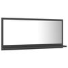 vidaXL Miroir de salle de bain Gris 80x10,5x37 cm Agglom&eacute;r&eacute;