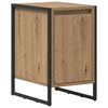 vidaXL Table de chevet Ch&ecirc;ne artisan 39,5 x 30 x 50 cm