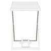 vidaXL &Eacute;tendoir &agrave; linge pliable Blanc Plastique