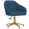 vidaXL Chaises pivotantes &agrave; manger lot de 4 bleu velours