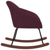 vidaXL Chaise &agrave; bascule Violet Tissu