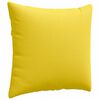 vidaXL Coussins de canap&eacute; 2 pcs Jaune clair 50 x 50 cm tissu