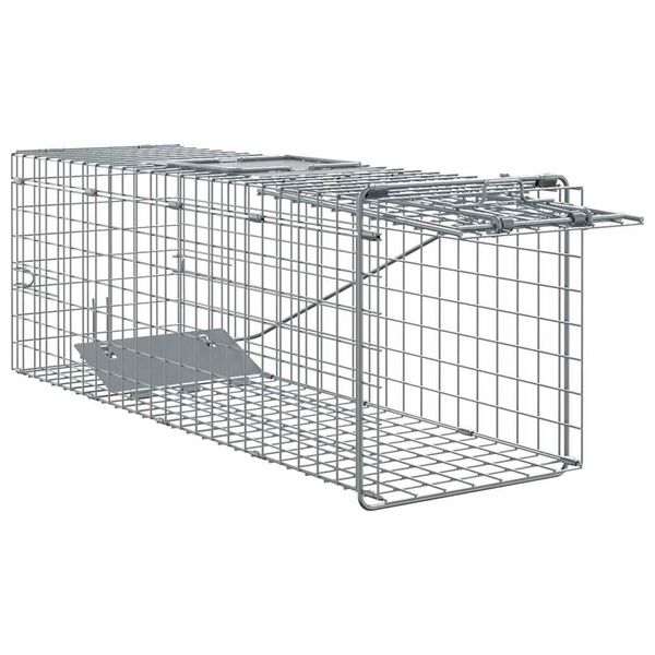 vidaXL Pi&egrave;ge &agrave; animaux Anthracite 61 x 20 x 21,5 cm Acier