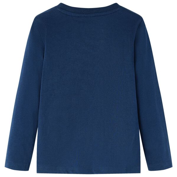 T-shirt enfants &agrave; manches longues bleu marine 104