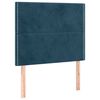 vidaXL Cadre de lit sans matelas bleu fonc&eacute; 90x190 cm velours