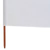 vidaXL Paravent 6 panneaux Tissu 800 x 160 cm Blanc sable