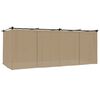 vidaXL Tonnelle avec rideaux taupe 6x3 m acier