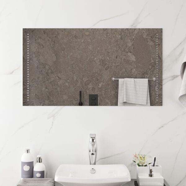 vidaXL Miroir de salle de bain &agrave; LED 90x50 cm