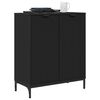 vidaXL Buffet Noir 69,5 x 33 x 82 cm Bois d'ing&eacute;nierie