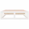 vidaXL Cadre de lit sans matelas blanc 90x200 cm bois massif