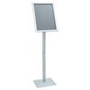 vidaXL Stand de Poster sur Pied Argent&eacute; 32,5 x 27 x 126 cm Fonte