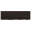 vidaXL Dessus de table marron fonc&eacute; bois ch&ecirc;ne massif trait&eacute;