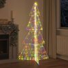 vidaXL Sapin de No&euml;l avec 240 LED Multicolore 180 cm Acrylique