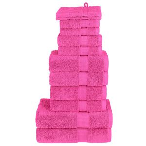 vidaXL Ensemble de serviettes de qualit&eacute; sup&eacute;rieure SOLUND 12 pcs rose