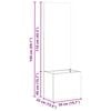 vidaXL &Eacute;cran de confidentialit&eacute; de jardin Fretwork Blanc 50 x 140 cm