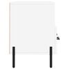 vidaXL Meuble TV blanc 102x36x50 cm bois d'ing&eacute;nierie