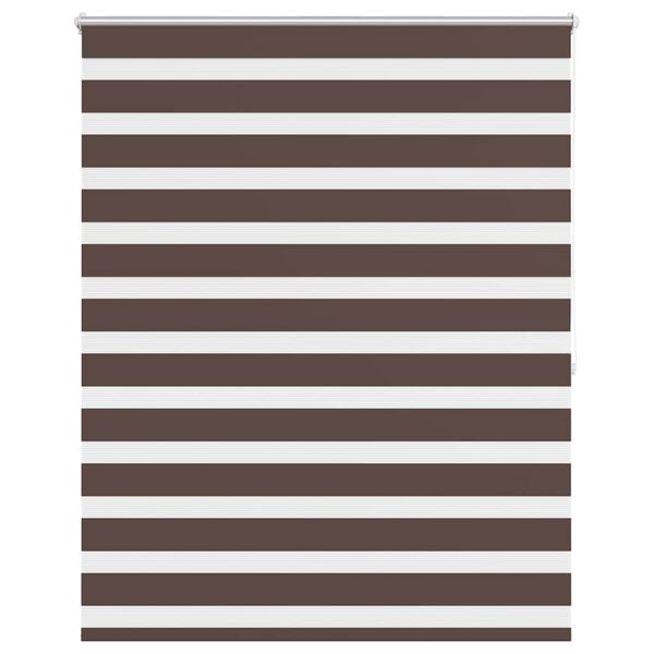 vidaXL Store v&eacute;nitien Zebra 140,9 x 175 cm, largeur du tissu 136,7 cm, couleur caf&eacute;
