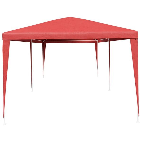 vidaXL Tente de f&ecirc;te Rouge 600 x 300 x 255 cm PE et acier
