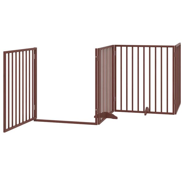vidaXL Barri&egrave;re pour chien porte pliable 8 panneaux bois de peuplier