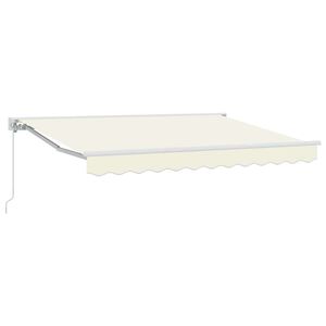 vidaXL Auvent R&eacute;tractable Cr&egrave;me 250 x 200 cm Aluminium et Tissu