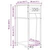 vidaXL Cabinet de chevet Ch&ecirc;ne Sonoma 41 x 28 x 76 cm