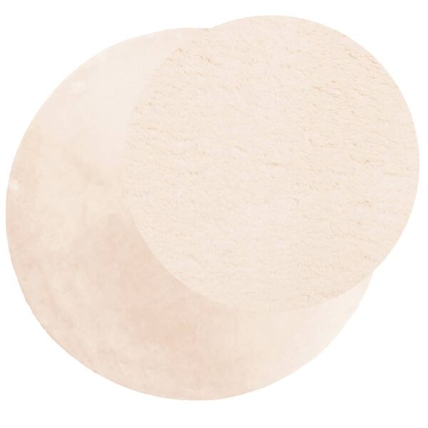 vidaXL Tapis HUARTE &agrave; poils courts doux et lavable beige &Oslash; 120 cm