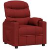 vidaXL Fauteuil inclinable Rouge bordeaux Tissu