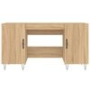 vidaXL Bureau ch&ecirc;ne sonoma 140x50x75 cm bois d'ing&eacute;nierie