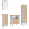 vidaXL Ensemble de mobilier de salle de bain FLORO 4 pcs Blanc