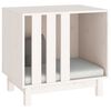 vidaXL Niche pour chien Blanc 60x45x57 cm Bois de pin massif