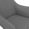 vidaXL Chaise pivotante de bureau Gris clair Tissu