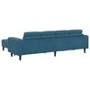 vidaXL Canap&eacute; de salon 3 pcs Bleu