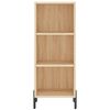 vidaXL Buffet haut Ch&ecirc;ne sonoma 34,5x34x180 cm Bois d'ing&eacute;nierie
