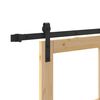 vidaXL Porte coulissante ORKDAL Naturel et Noir 86 x 211 cm