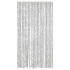 vidaXL Rideau anti-mouches gris 100x230 cm chenille
