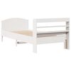vidaXL Cadre de lit sans matelas blanc 90x200 cm bois de pin massif