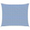 vidaXL Voile d'ombre 2,5 x 3,5 m HDPE Rectangulaire Bleu et Blanc