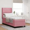 vidaXL Lit &agrave; ressorts avec matelas Rose 80 x 200 cm Velours