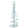 vidaXL Sapin de No&euml;l &agrave; LED avec boules 120 LED blanc chaud 180 cm