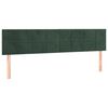vidaXL Sommier &agrave; lattes de lit et matelas Vert fonc&eacute; 200x200cm Velours