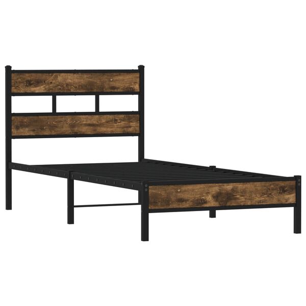 vidaXL Cadre de lit sans matelas avec t&ecirc;te de lit 80x200 cm