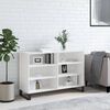 vidaXL Buffet blanc brillant 103,5x35x70 cm bois d'ing&eacute;nierie